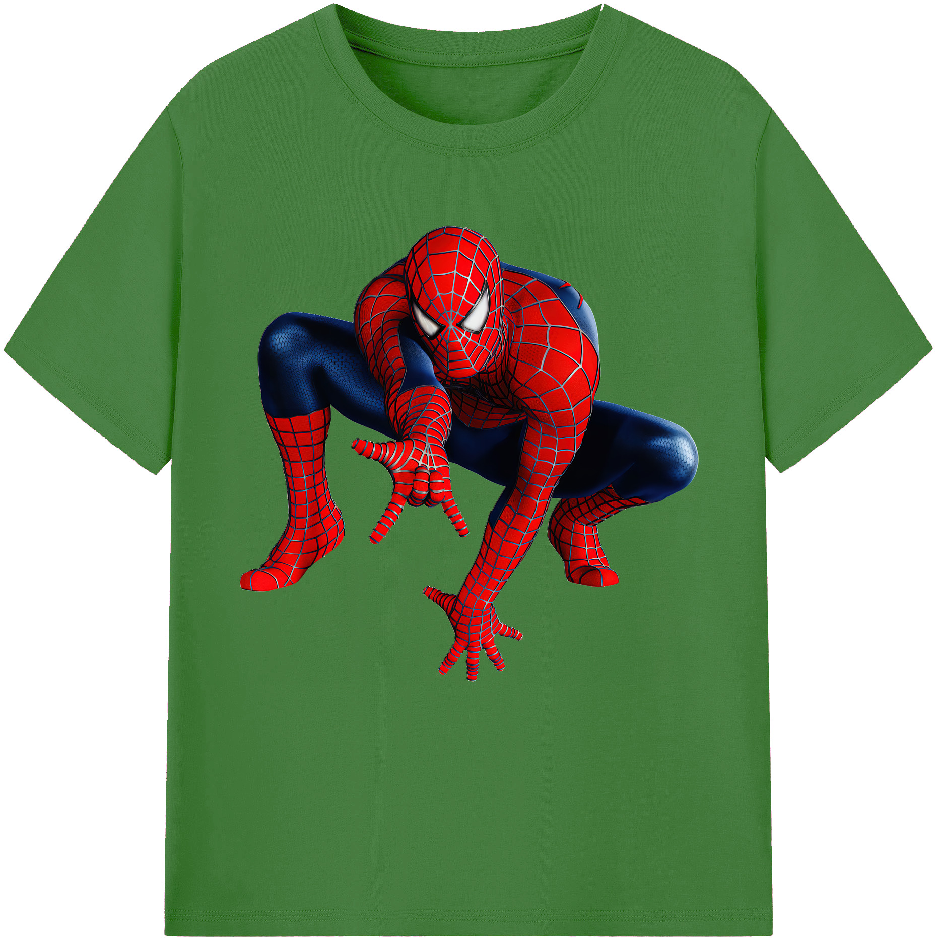 （画像用） Spider Man スパイダーマン レディースカジュアルプリントTシャツ（綿100％）
